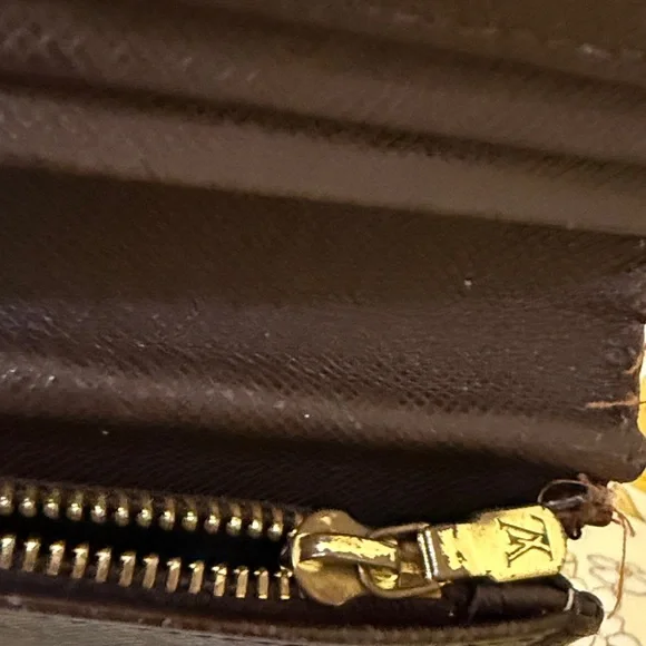 Louis Vuitton PROJECT Brown Checkered Custom Wallet with initial KY Authentic - Picture 6 of 16